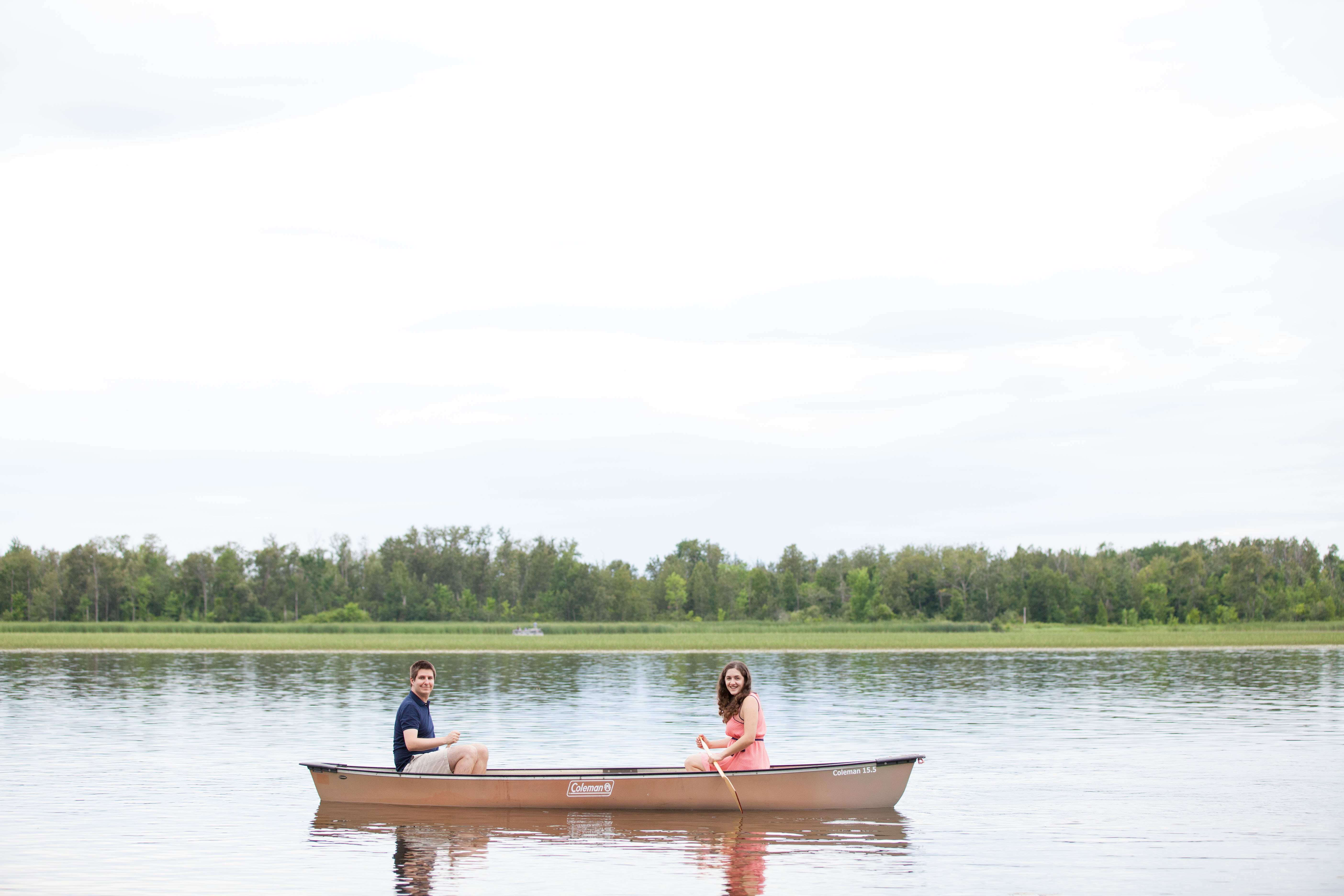 canoe engagement session